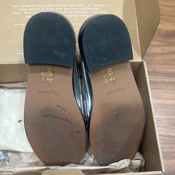 Madewell size 8 silver loafers - *worn once* - Picture 7 of 8